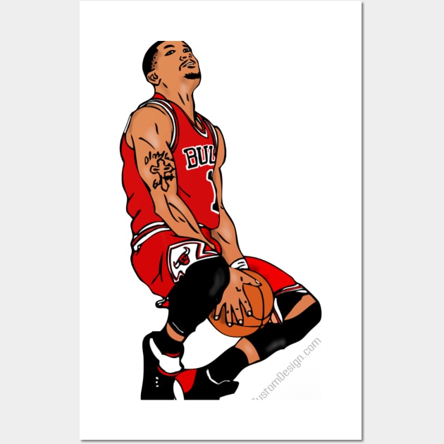 D Rose Wall Art by Corecustom